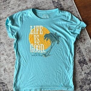 Great condition Life is Good Women’s Blue T-Shirt
